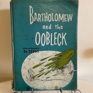RARE Banned Bartholomew and the Oobleck -Dr. Seuss - Ex-Library - 1949